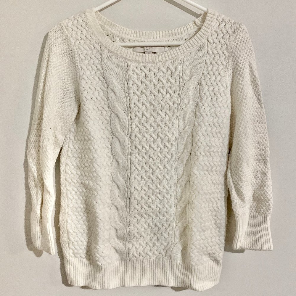 LOFT Cable Knit Sweater